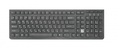 Клавиатура беспроводная Defender, UltraMate, SM-535, мультимедийная, USB, цвет чёрный (45535)