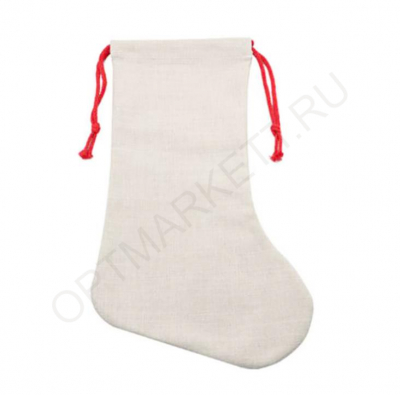 Рождественский носок для подарков под сублимацию, 50х26см, ассорти
